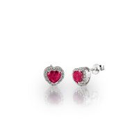 Orecchini Promesse Donna in Oro Rubino 1.00 Ct ONCR55 - ONCR55